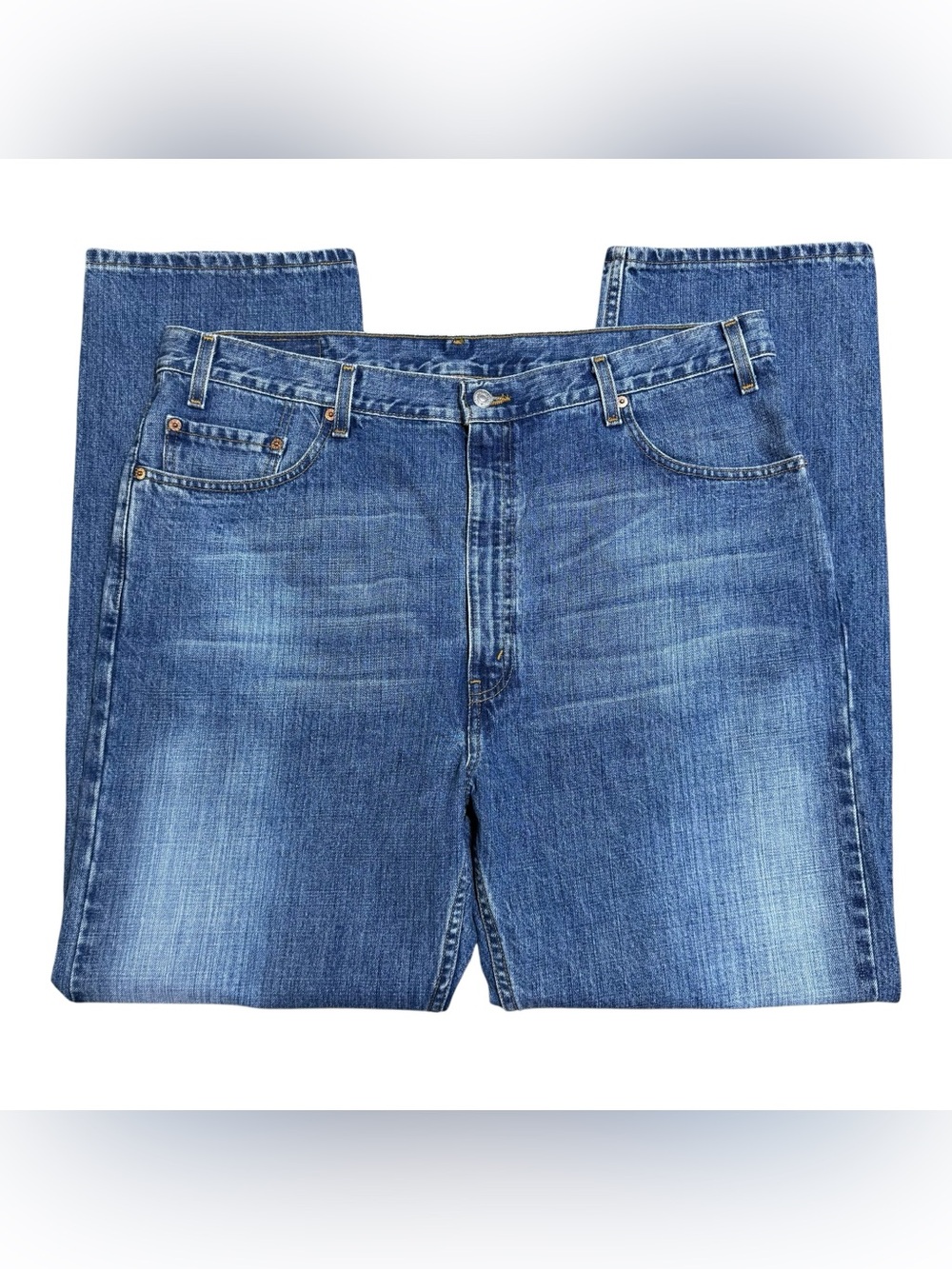 Vintage Y2K Levi’s 505 Blue Denim Jeans Men’s 42x32(38x32) Regular Fit Straight